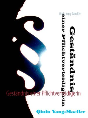cover image of Geständnis einer Pflichtverteidigerin